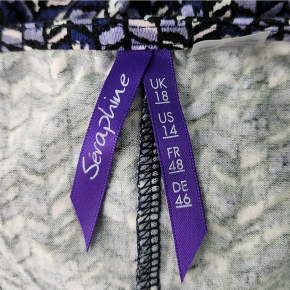 Seraphine Chevron Maternity Dress - Picture 6 of 9